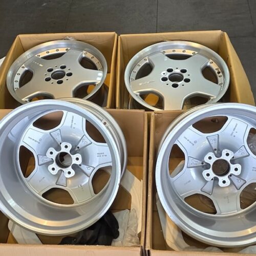 AMG Aero II Monoblock Wheels by BBS | 18×8.5 & 10″ ET25 | 5×112 | Staggered Two-Piece | Silver | Mercedes-Benz
