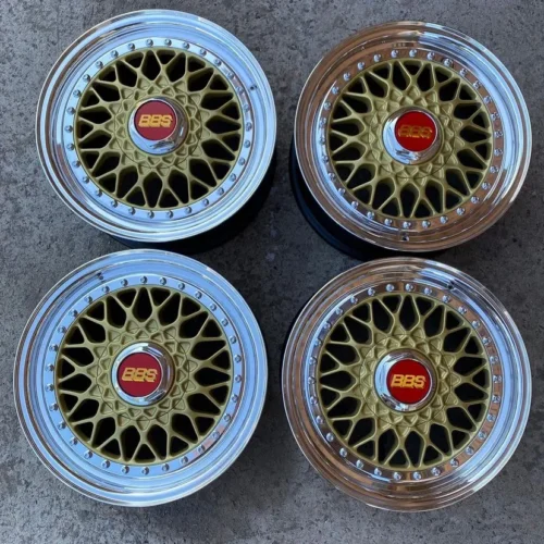 BBS RS 069 Wheels | 16×8″ ET24 | 4×100 | Tinted Gold