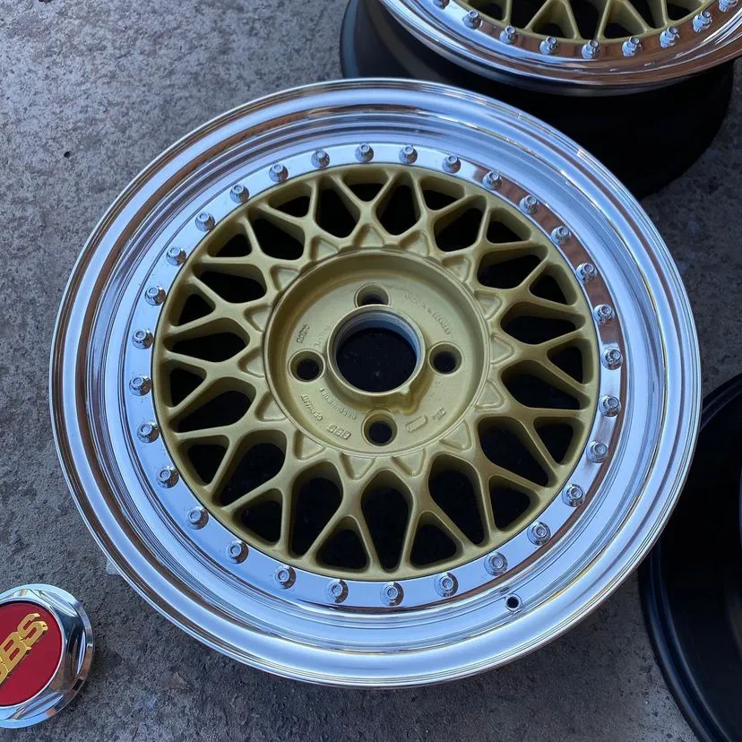 BBS RS 069 Wheels | 16x8" ET24 | 4x100 | Tinted Gold - Image 4