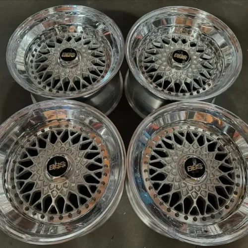 BBS RS | 19×9.5 & 10.5″ ET18 | 5×114.3 | Raw Silver