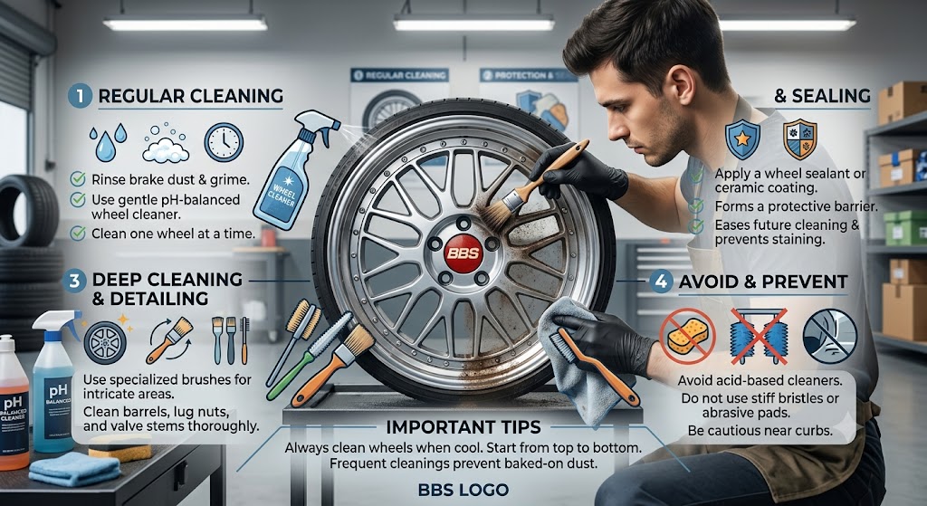 BBS Wheel Care Cleaning Storage Maintenance — Elite BBS Wheels