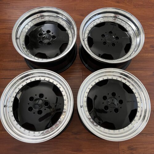Authentic AMG Aero III Wheels – Staggered 17″ Black Chrome