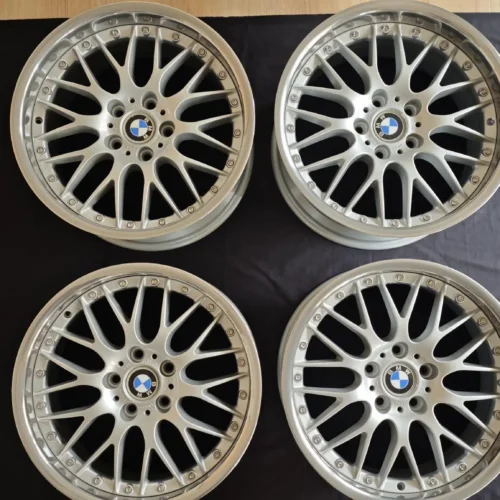 BMW Style 42 BBS Wheels | 18×8 Front ET20 / 18×9 Rear ET24 | Mesh Design | Silver | BMW | PN RS744 / RS745