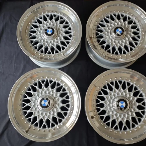 BBS RS005/RS006 Wheels | 16×7 Front ET11 / 16×8 Rear ET24 | Three-Piece | Silver | BMW | PN RS005 / RS006