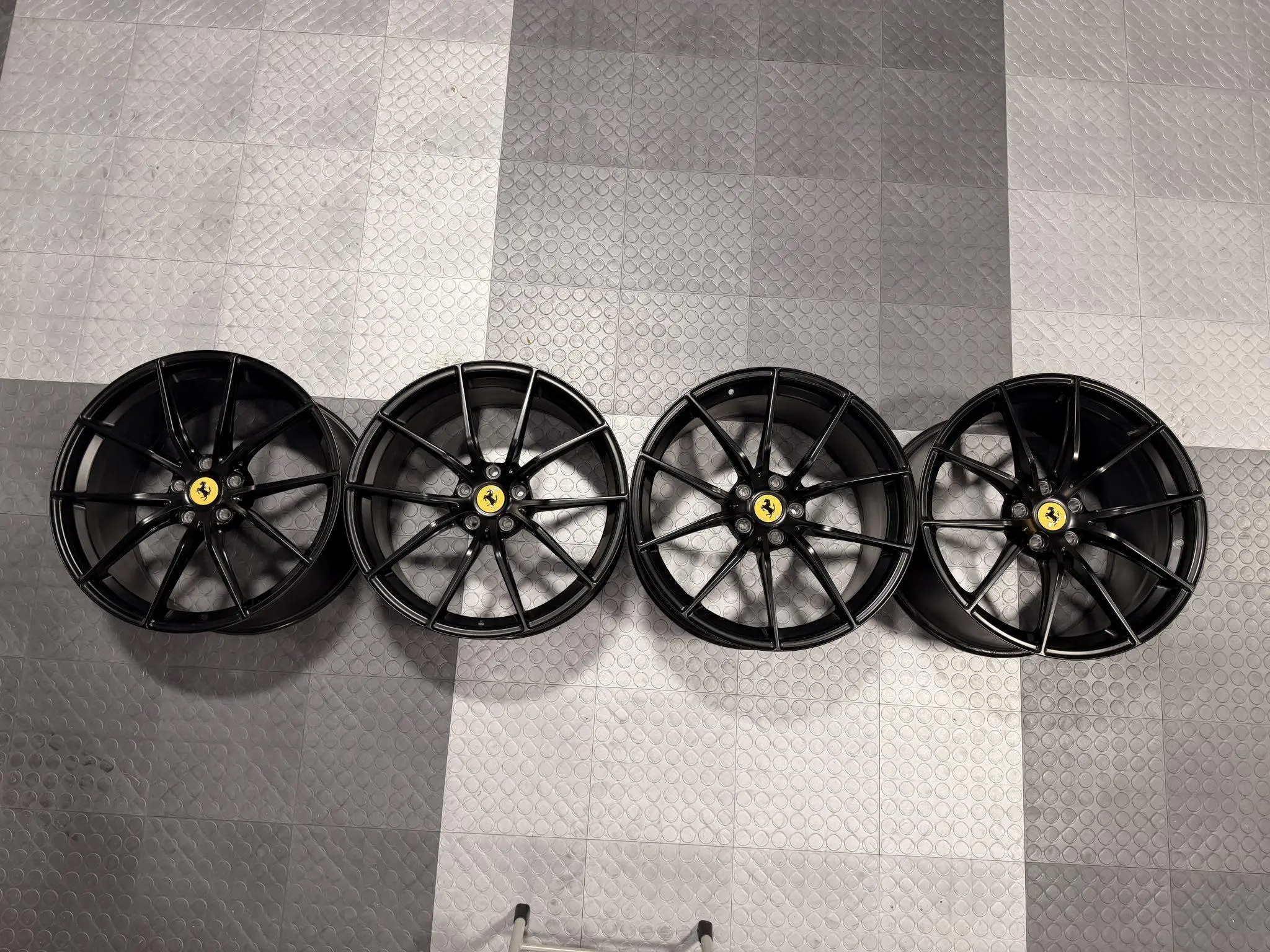 Ferrari 812 wheels 20 inch forged staggered satin black set