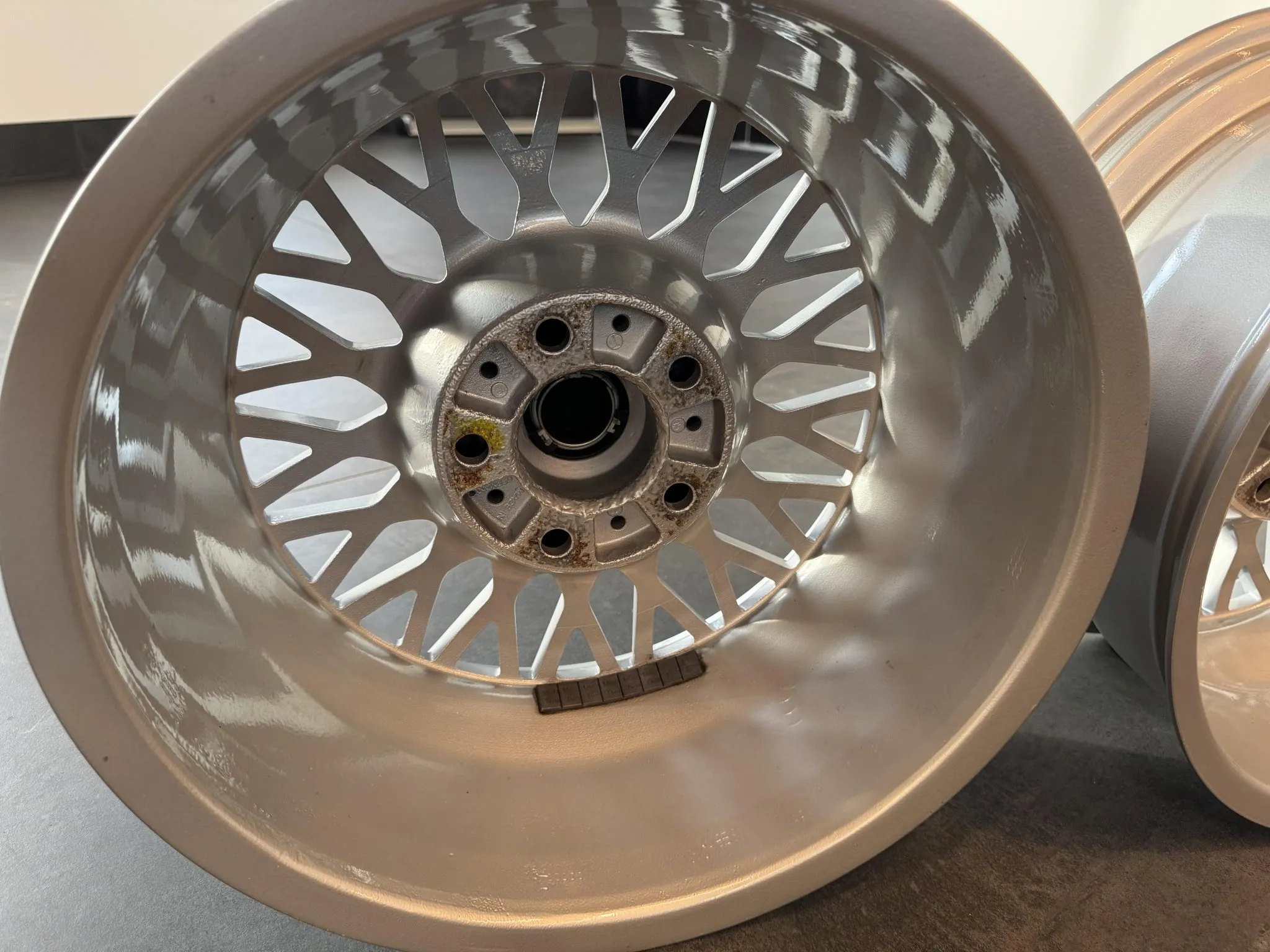BMW Style 5 wheels 16 inch BBS square silver set