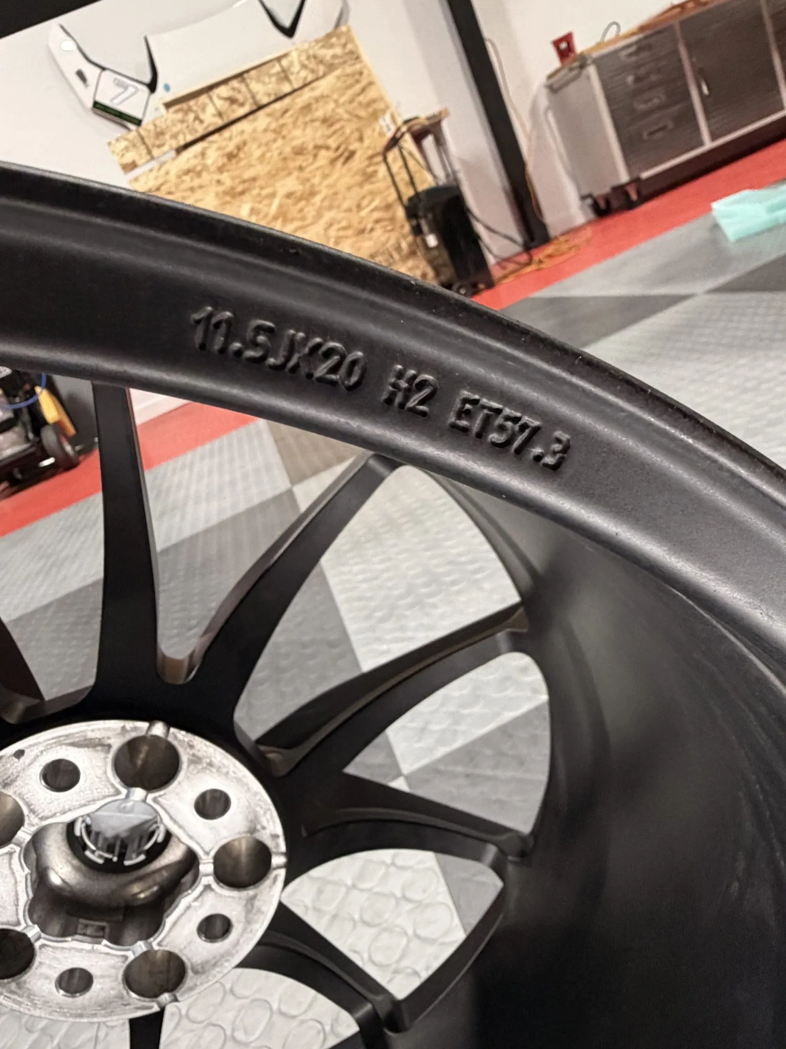 Ferrari 812 wheels 20 inch forged staggered satin black set
