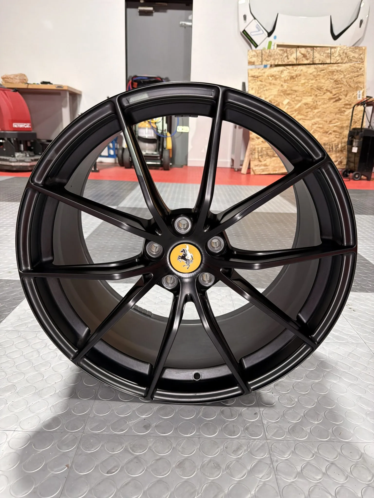 Ferrari 812 wheels 20 inch forged staggered satin black set