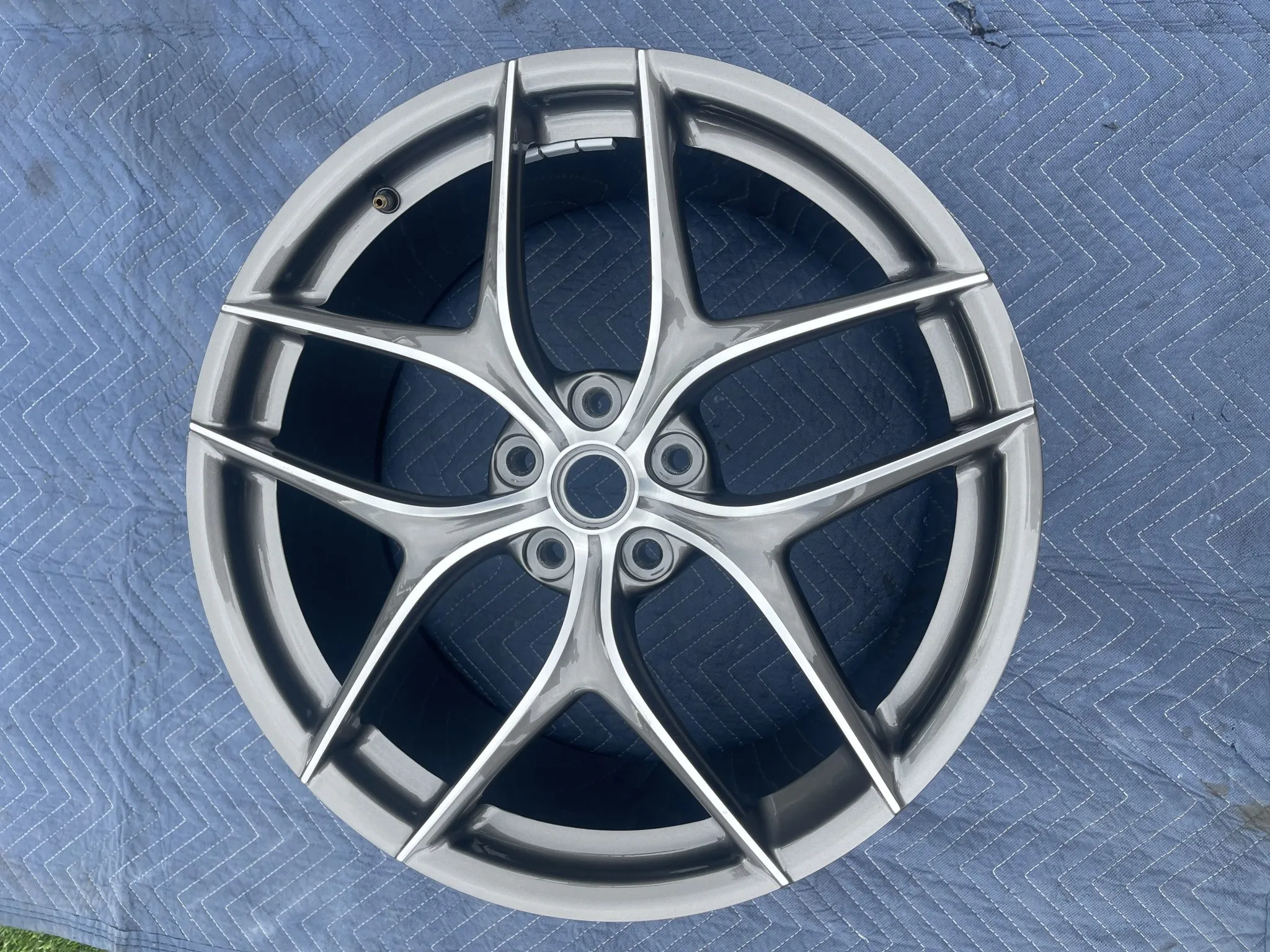 Ferrari F12berlinetta wheels forged staggered gray diamond cut set