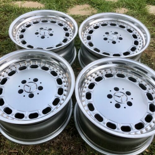 Gullideckel Wheels | 18×8.5 Front / 18×10 Rear ET25 | 5×112 | Staggered Custom Three-Piece | OZ Racing Lips perfect