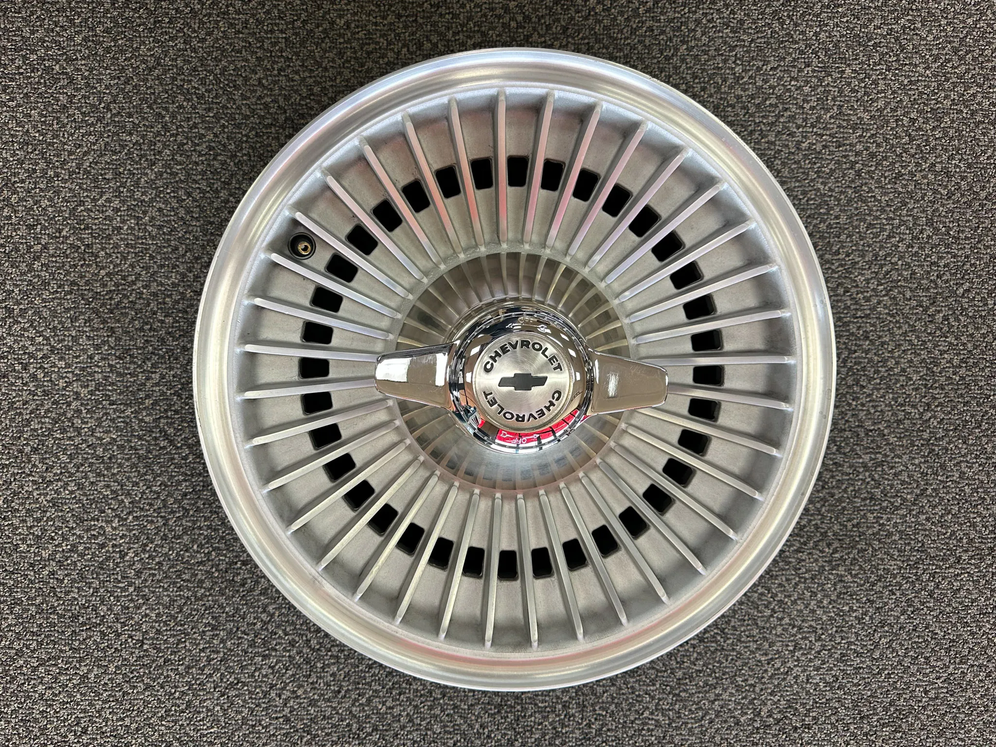 Kelsey-Hayes knock-off wheels Corvette two-bar spinner set of 5