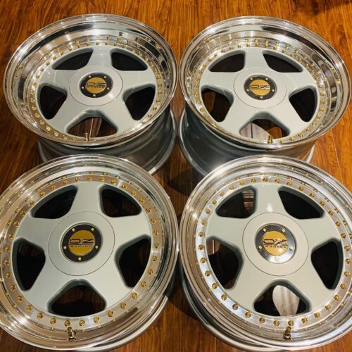 OZ Racing Futura Wheels | 17″/18″ | Staggered | Acura NSX | Gold Hardware