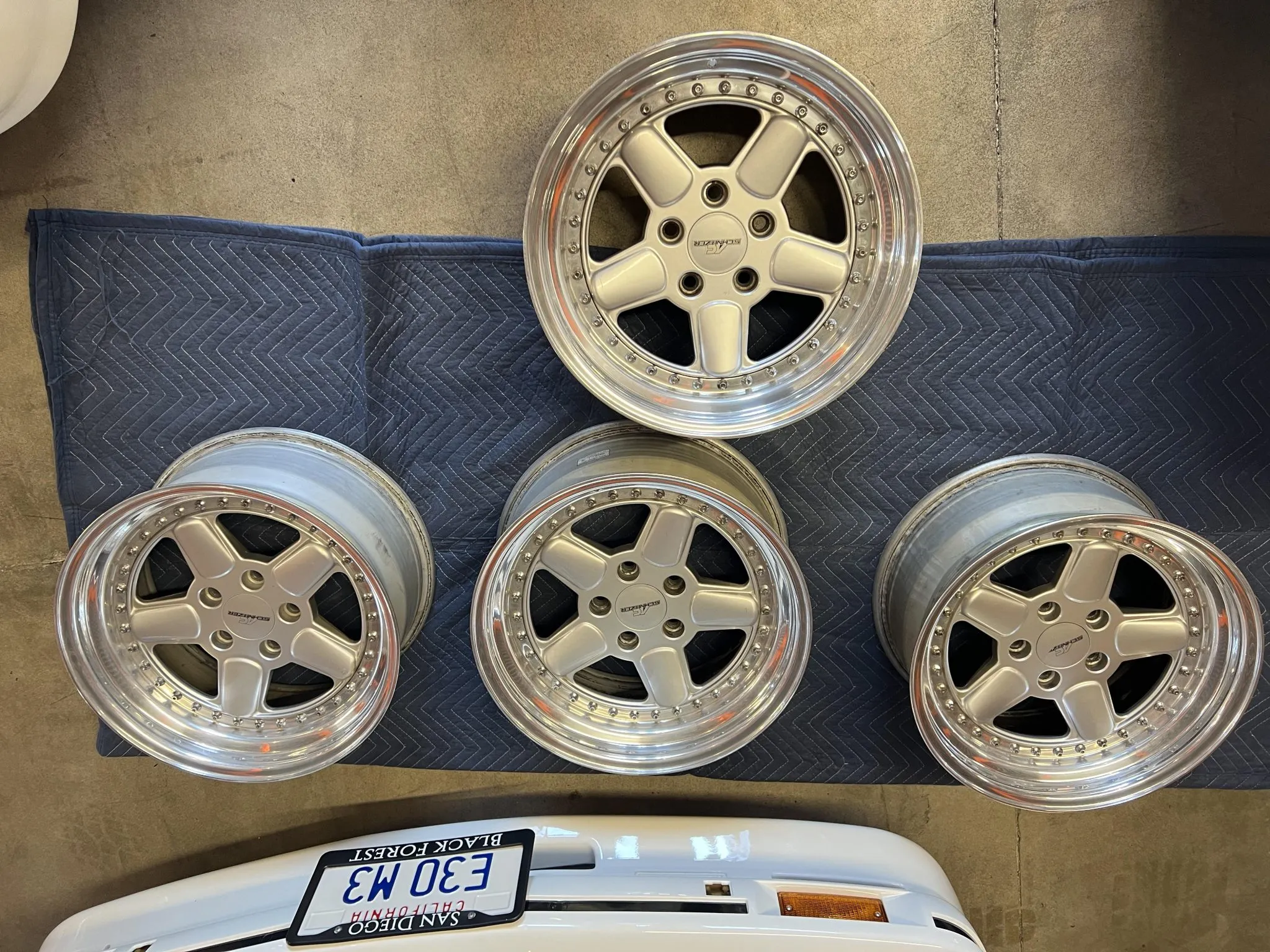 AC Schnitzer Type 1 wheels silver polished 17x8.5 set