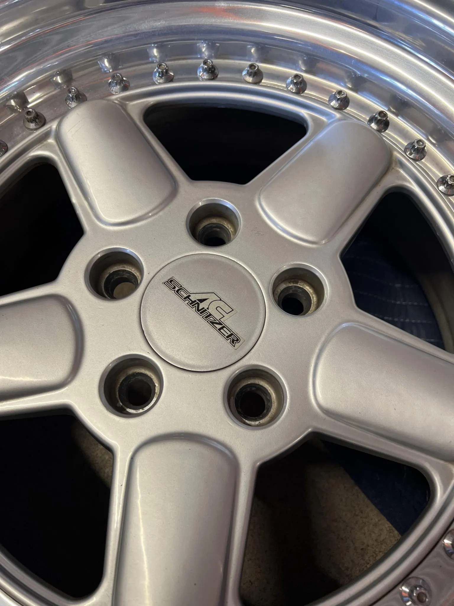AC Schnitzer Type 1 Wheels | 17x8.5 ET13 | Three-Piece | Silver with Polished Lip | BMW | AC Schnitzer Center Caps - Image 10