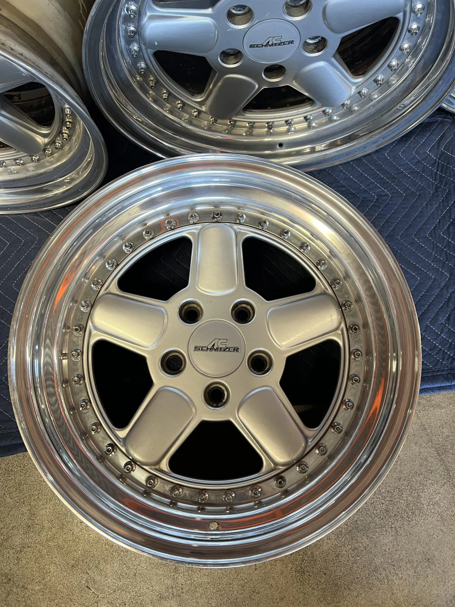 AC Schnitzer Type 1 wheels silver polished 17x8.5 set