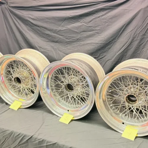 Borrani Wire Wheels | 15×7.5 Front / 15×9 Rear | 72-Spoke | Polished Outer Barrel | Splined Hub | PN RW4075 / RW4300
