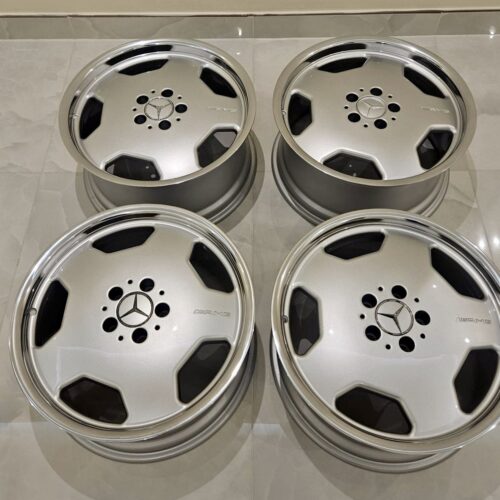 AMG Aero II Monoblock Wheels | 18×8 & 9″ ET31/ET35 | 5×112 | Staggered | Silver | R129 / W210