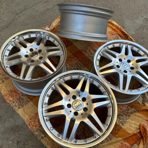 RABUS Monoblock VI Wheels | 18×8.5 Front / 18×9.5 Rear ET35 | 5×112 | Staggered Split-Spoke | Brushed Silver | Mercedes-Benz