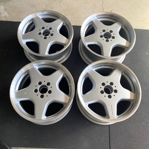 AMG Monoblock Style 1 Sport Wheels R129 | 18×8.5 & 9.5″ ET25/ET23 | 5×112 | Staggered | Silver / Machined Lip