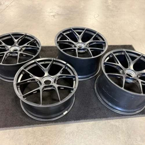 BBS FI-R Wheels | 20×9.5 Front ET50 / 20×12.5 Rear ET48 | Forged Center-Lock | Black | Porsche | PN FI142 / FI143