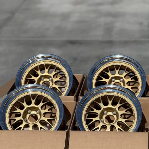 BBS Motorsport E88 Wheels | 18″ | Staggered | Gold w/Polished Lips