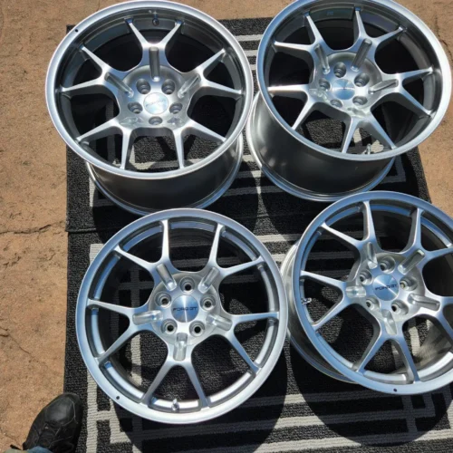 Ford GT Wheels | Staggered 18″/19″ | BBS Single-Piece Forged | Silver | Genuine OEM