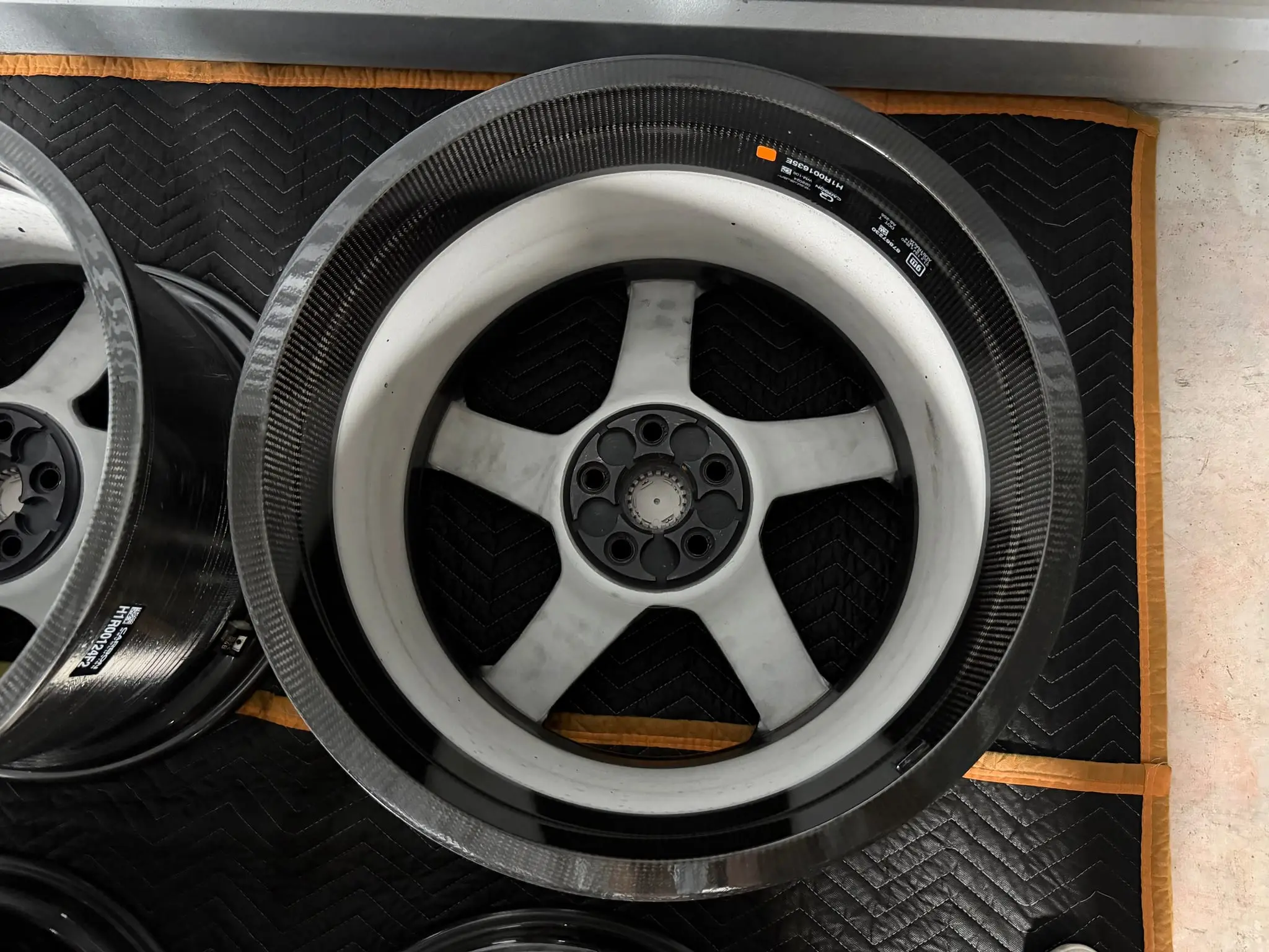 Corvette C8 Z06 carbon fiber wheels staggered set