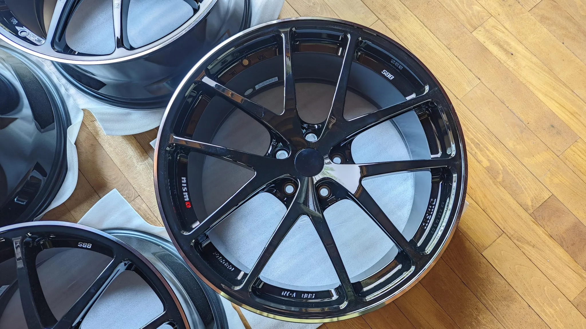 BBS RI-A Wheels | 20" | Forged | Bright Black Diamond Cut | Nissan | 5x114.3 - Image 6