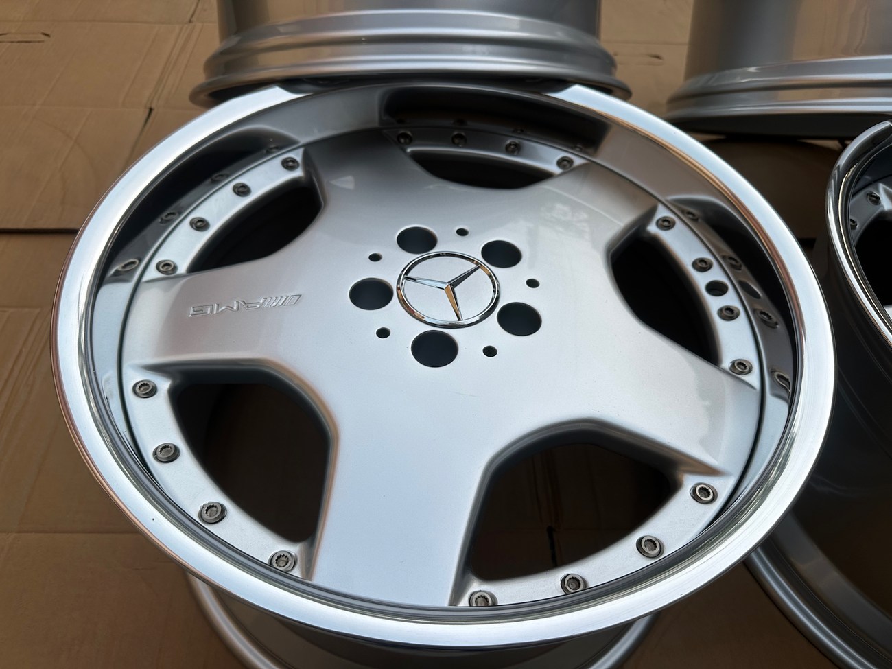 AMG Aero II Monoblock Wheels — 18" Staggered | 5x112 | Silver / Machined Lip | OEM PN HWA129 400 15 02 & HWA129 400 17 02 - Image 10