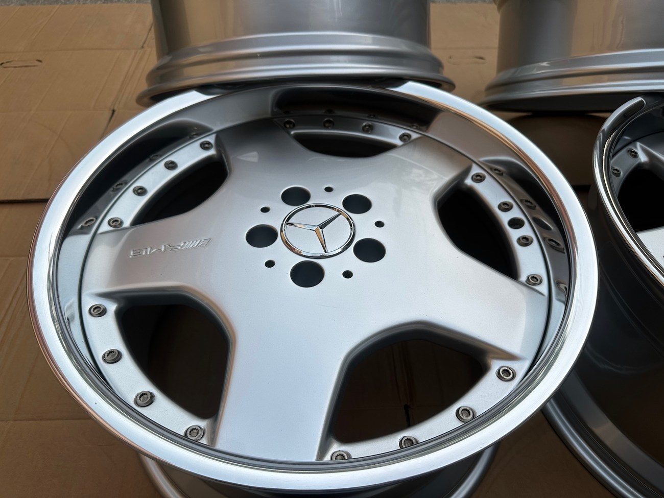 AMG Aero II Monoblock Wheels — 18" Staggered | 5x112 | Silver / Machined Lip | OEM PN HWA129 400 15 02 & HWA129 400 17 02 - Image 11