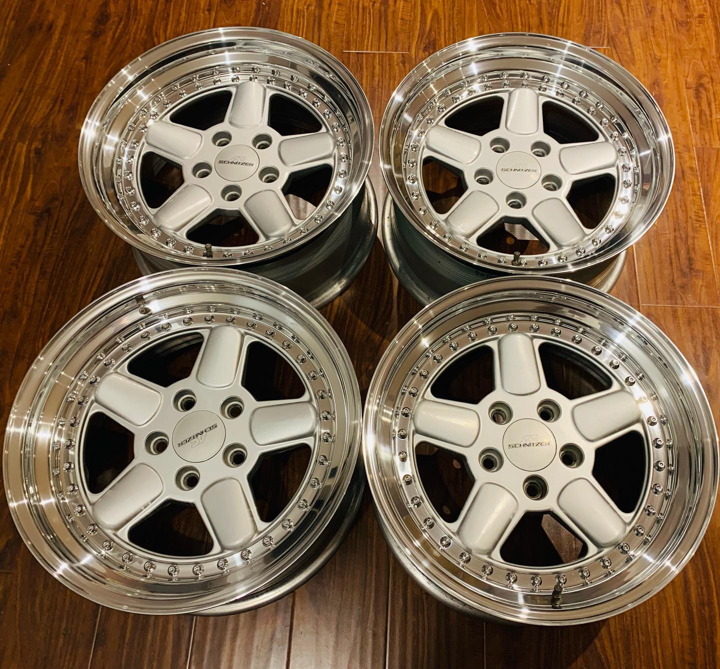 AC Schnitzer Type 1 wheels 17x8.5 square polished lip set