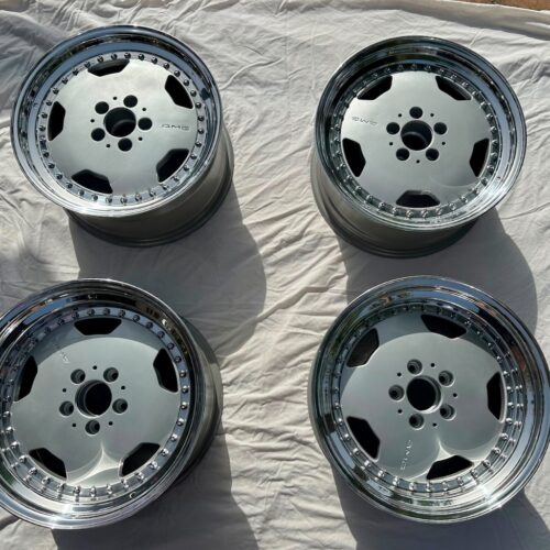 AMG Aero III Wheels — 17″ Staggered Three-Piece | 5×112 | Silver / Polished Lip | OZ Racing Germany