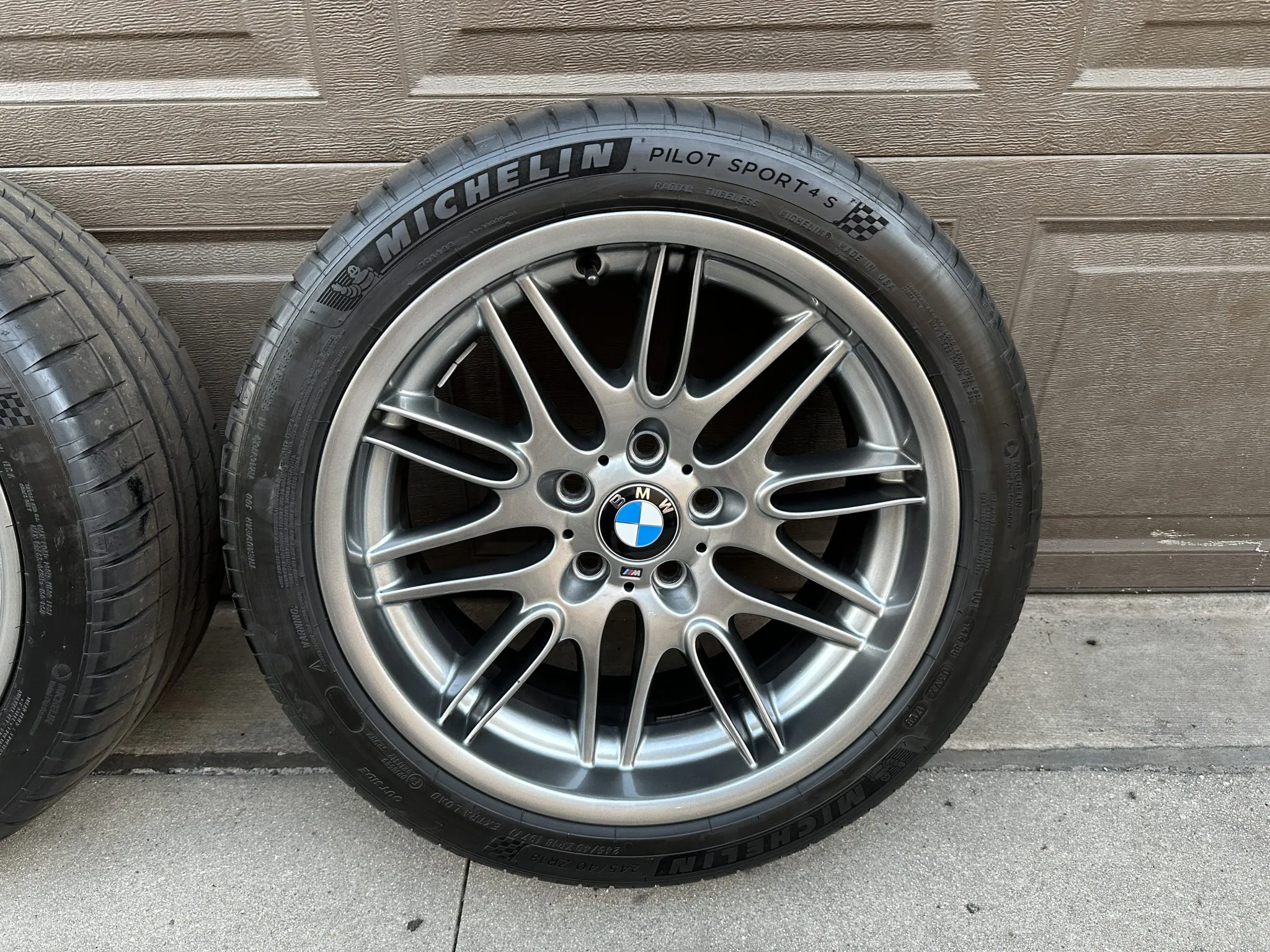 BMW Style 65 wheels 18 inch staggered Michelin tires set