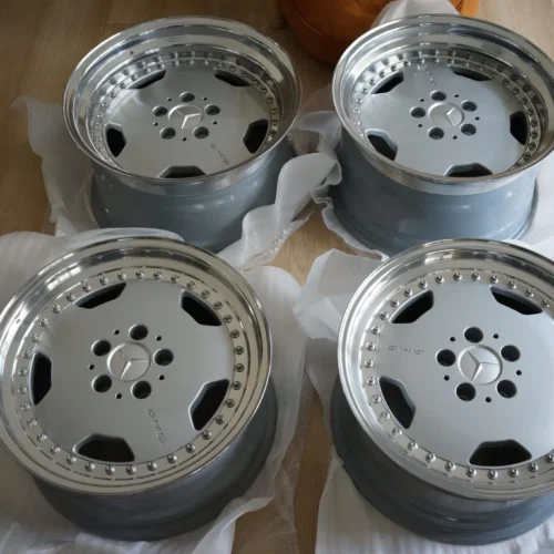 AMG Aero 3 Wheels | 17″ | Multi-Piece Forged | Staggered | Silver w/Polished Lips