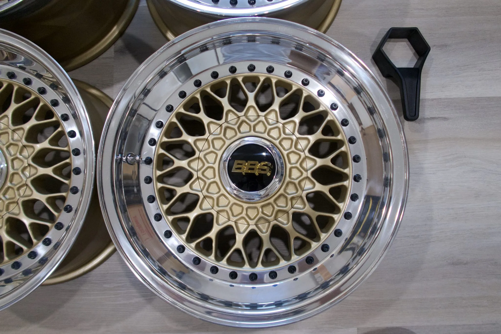 BBS RS wheels BMW E28 gold polished 16x8 set