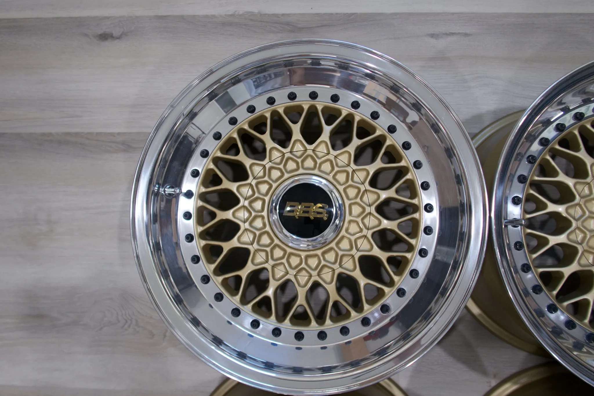 BBS Wheels for BMW E28 | 16x8 ET11 | Gold with Polished Lips | BBS-Logo Center Covers - Image 6