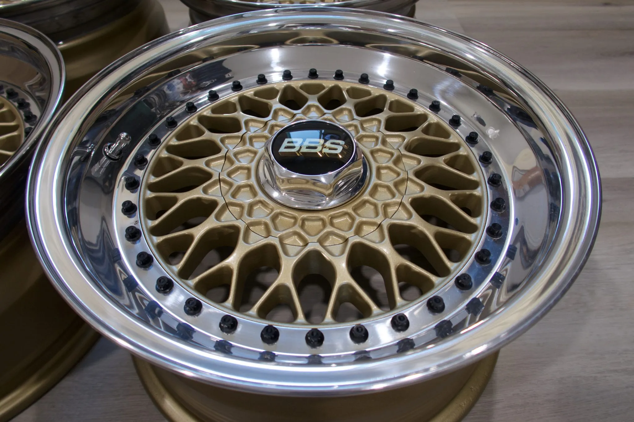 BBS Wheels for BMW E28 | 16x8 ET11 | Gold with Polished Lips | BBS-Logo Center Covers - Image 7