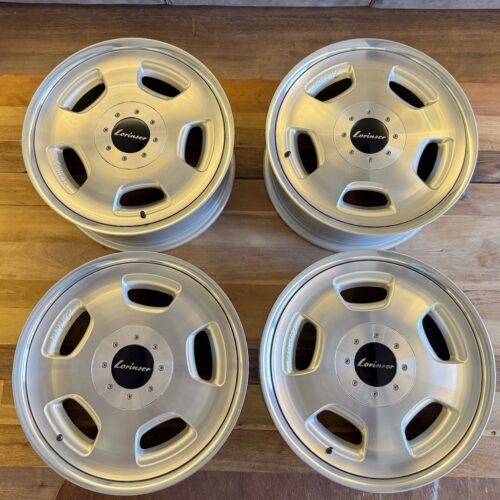 Lorinser RSK-3 Wheels | 17×8″ ET44 | 5×112 & 5×114.3 | Square | Silver / Machined Lip | Made in Germany OEM