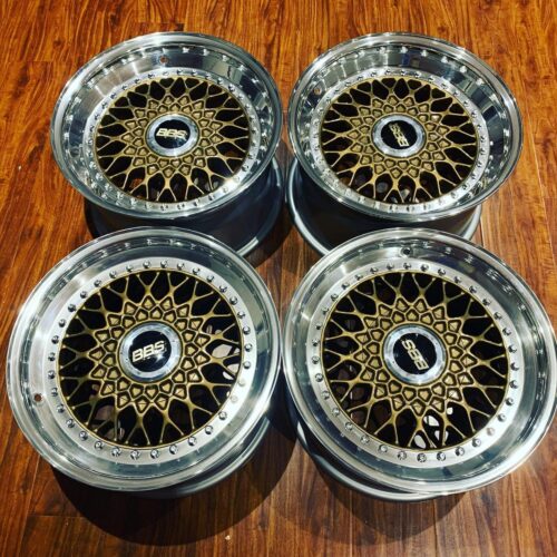 BBS RS 006/RS 022 Wheels | 16″ | Gold | 5×120 | Staggered
