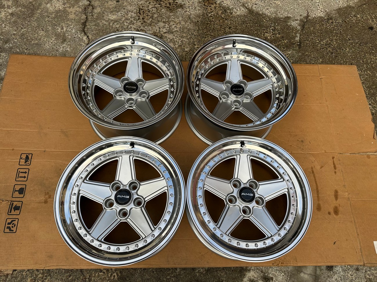 Genuine Pre-Merger AMG Penta Wheels 17 Inch 5x112 — Elite BBS Wheels