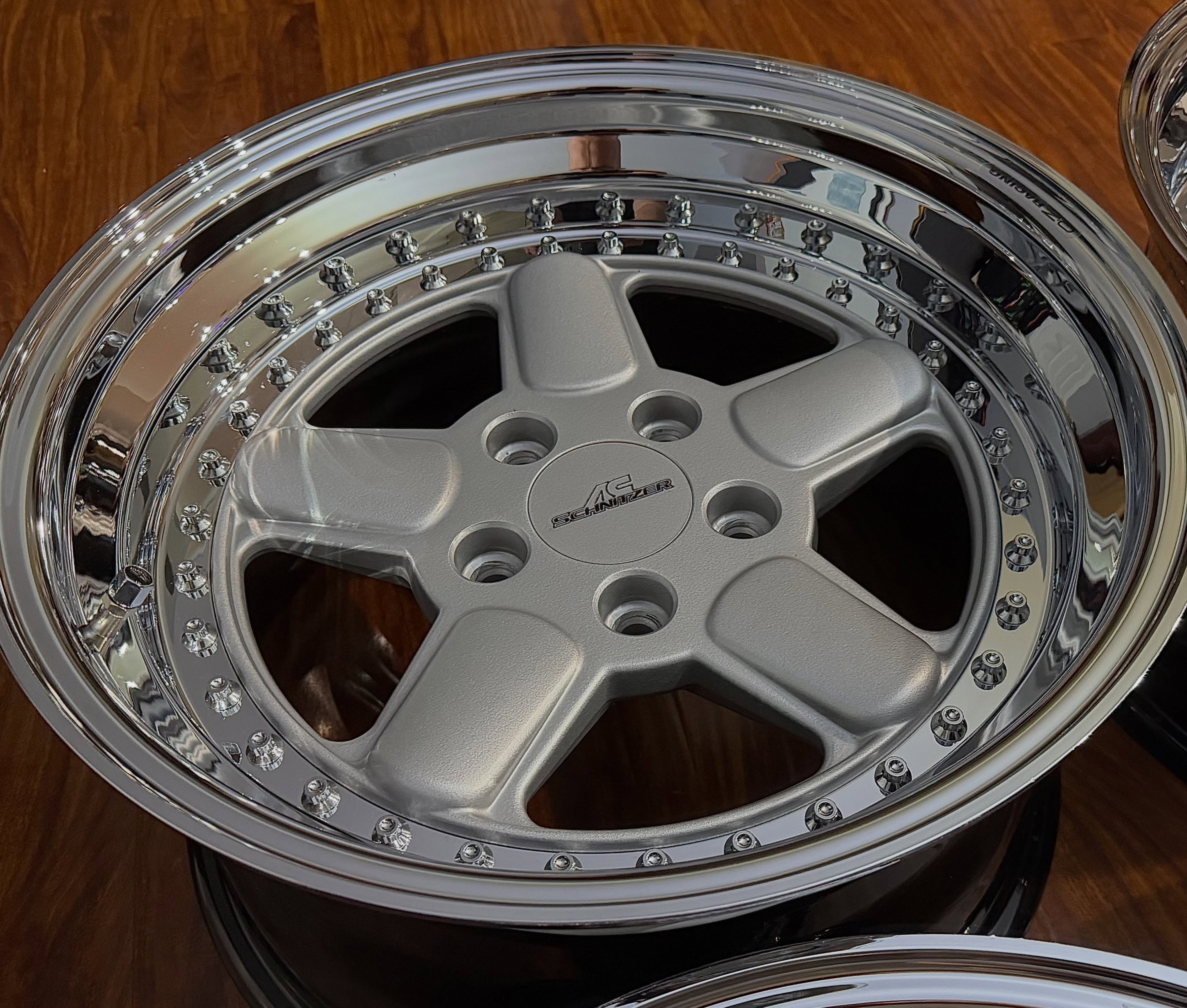 AC Schnitzer Type 1 Wheels | 17" | 3-Piece | Polished Lip | BMW E30 M3 - Image 4