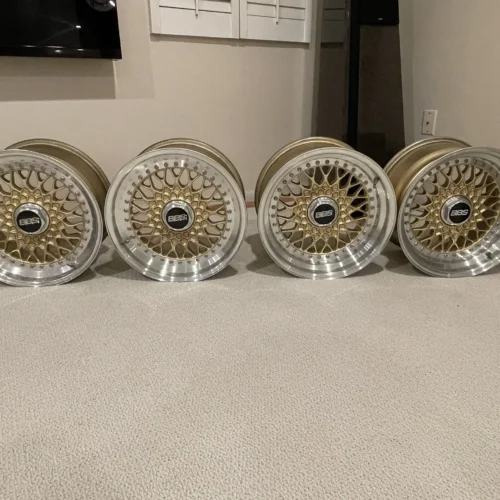 BBS RS056/RS055 Wheels | 16″ | 3-Piece | Gold | Staggered