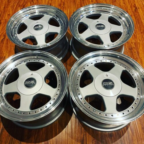 OZ Racing Futura Wheels | 17″ | 4×100 | BMW E30 | Hub Centric Adapters