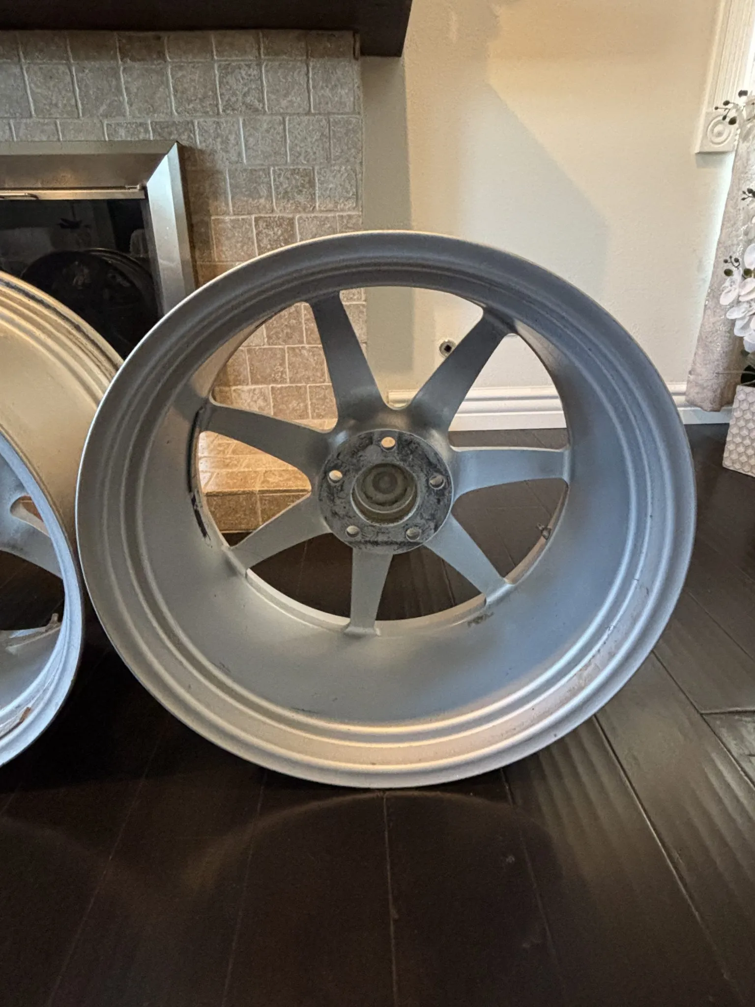 Dinan Champion wheels 19 inch staggered silver polished lip set