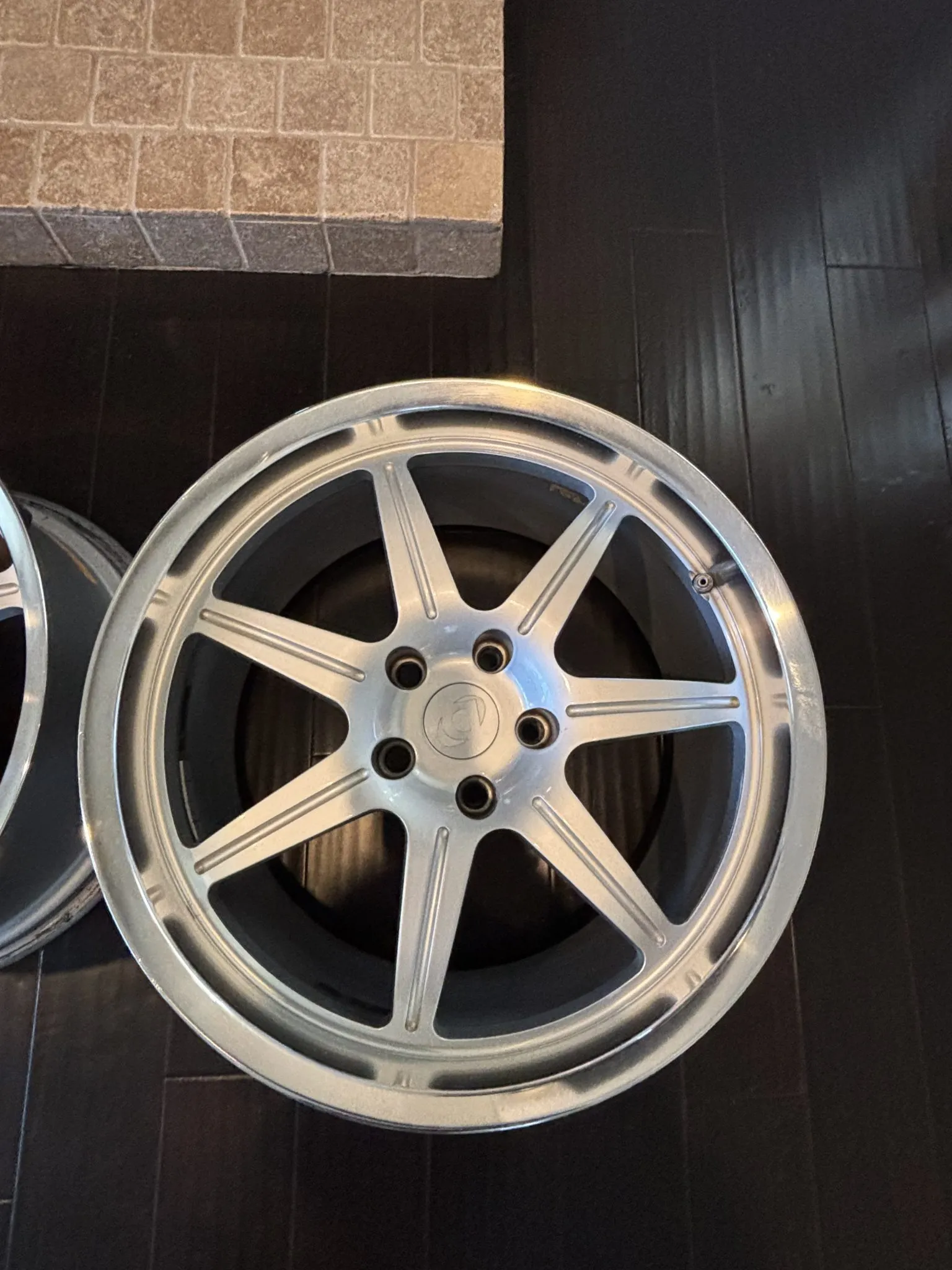 Dinan Champion wheels 19 inch staggered silver polished lip set